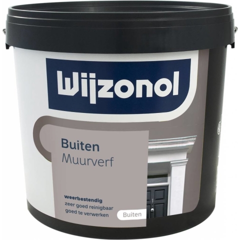 Wijzonol Muurverf Voor Buiten - Op Kleur Gemengd - 2,5L