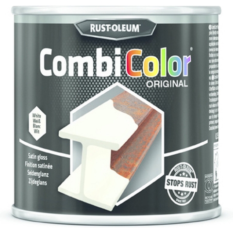 Rust-Oleum CombiColor Metaalverf - Satin White - 0,75L