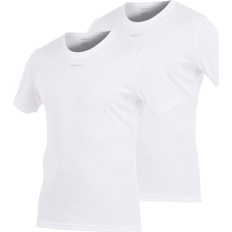 Craft Cool Multi 2-Pack heren ondershirts met korte mouwen wit, S