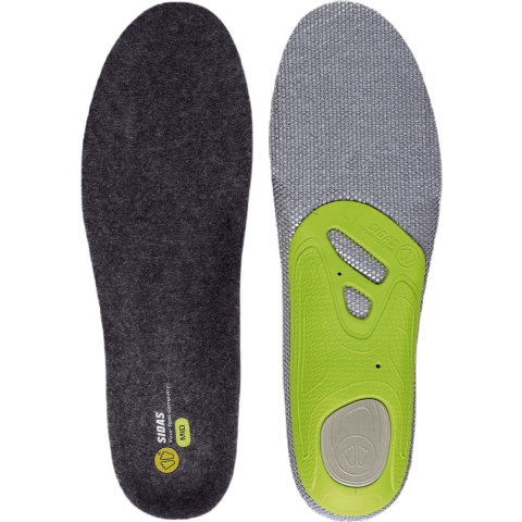 Sidas 3Feet Merino Mid inlegzolen voor skischoenen, 23.5-24.5