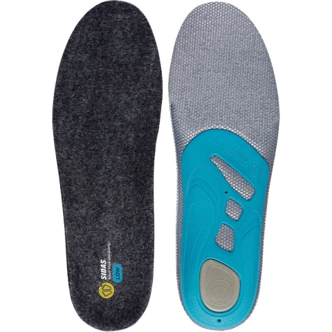 Sidas 3Feet Merino Low inlegzolen voor skischoenen, 27-28