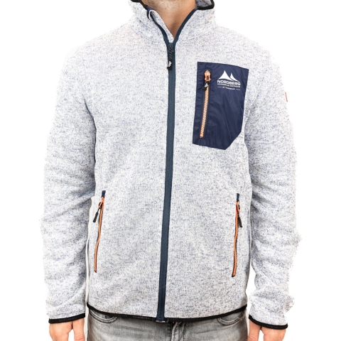 Nordberg Noa fleece vest heren lichtblauw, L