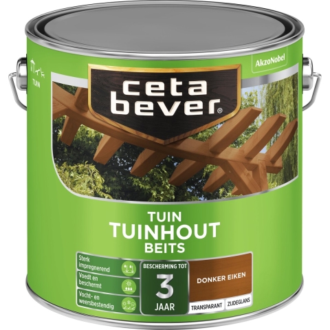 Cetabever Transparante Tuinhout Beits - Donker Eiken - 2,5L
