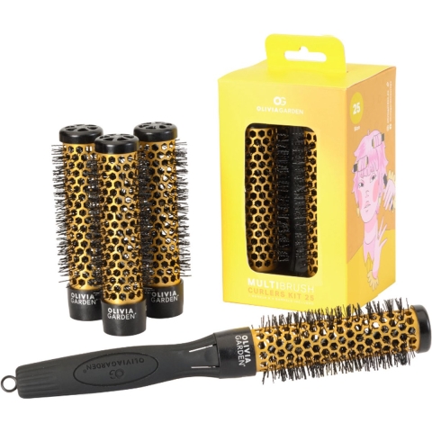 Olivia Garden Multibrush Curlers Kit 25mm