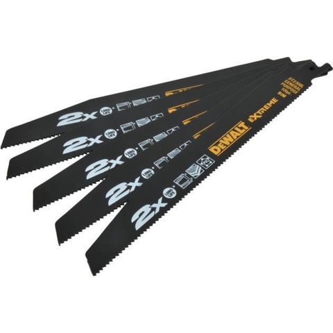 DeWALT DT2308L Reciprozaagblad - 228 X 2,5mm - Universeel (5st)