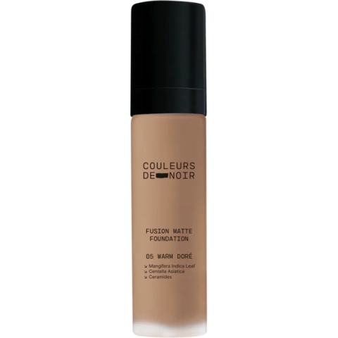 Couleurs de Noir Fusion Matte Foundation 05 Warm Doré | 30 ml