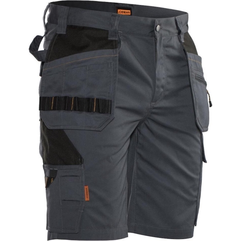 Jobman 2722 Werkbroek Kort Holsterpocket - Maat 54 - Grijs/Zwart