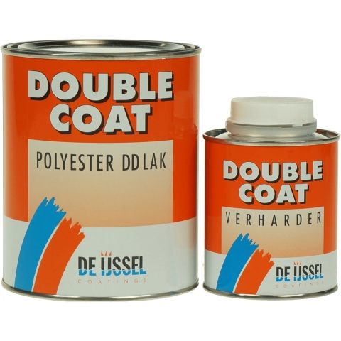 De IJssel Double Coat hoogglans 2-componenten aflak 1 kg, 881 noordpool wit