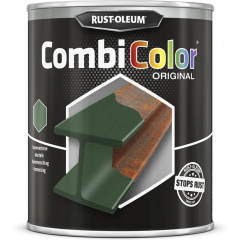Rust-Oleum Combicolor Hamerslag - Donkergroen - 0,75L