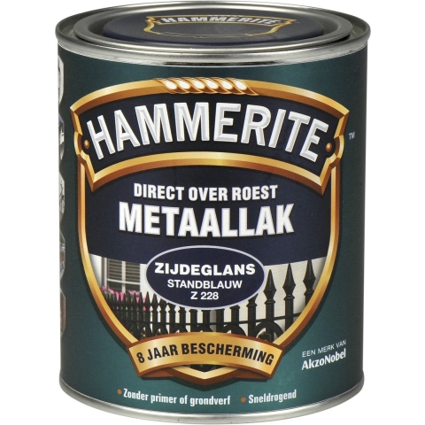 Hammerite Metaallak Zijdeglans - Stand Blauw - 750ml