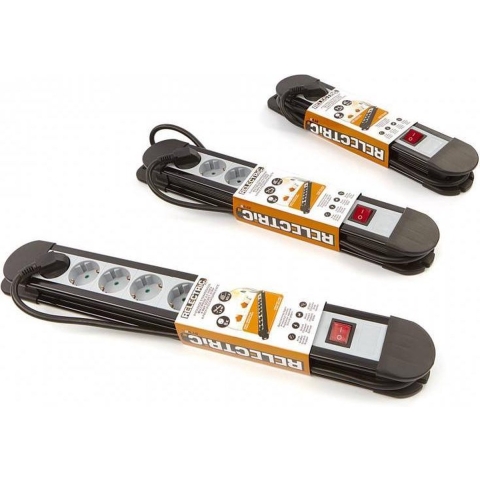 Relectric stekkerdoos 8 Voudig met 1,5 meter kabel 3 x 1,5 mm