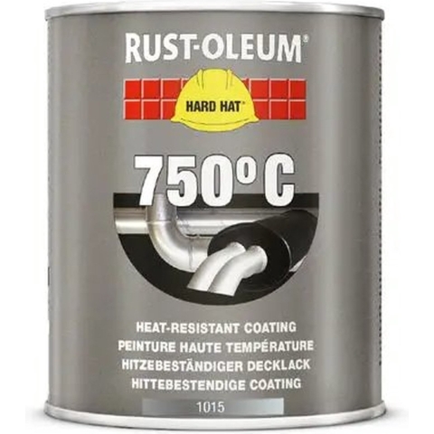 Rust-Oleum Hard Hat Hittebestendige Lak - Zwart - 0,75L