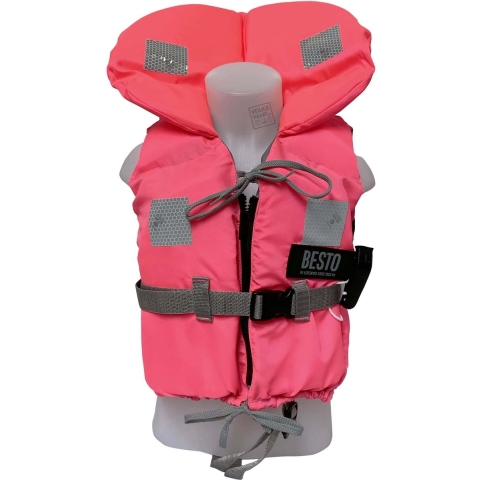 Besto Racingbelt 100N reddingsvest roze kinder, baby (5-15 kg)