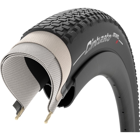 Pirelli Cinturato Gravel H vouwband hard terrein zwart, 45mm-1.77 inch / 45-622