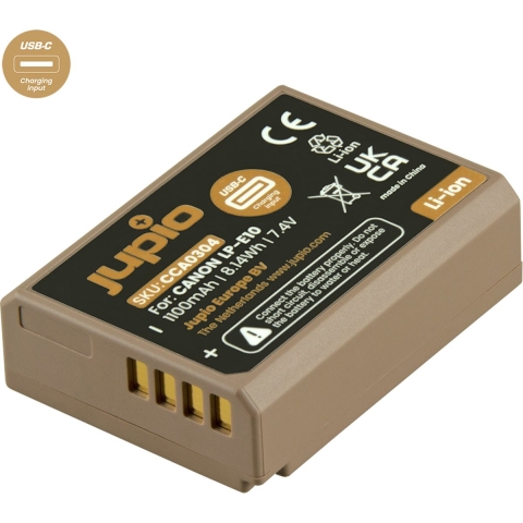 Jupio LP-E10 Ultra C 1100mAh voor Canon | USB-C Input