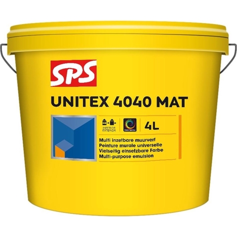 SPS Unitex 4040 Mat Muurverf - Op Kleur Gemengd - 4L