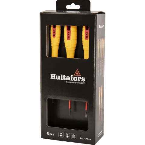Hultafors HSS SL/PZ VDE Schroevendraaierset PZ&SL - 6 Stuks