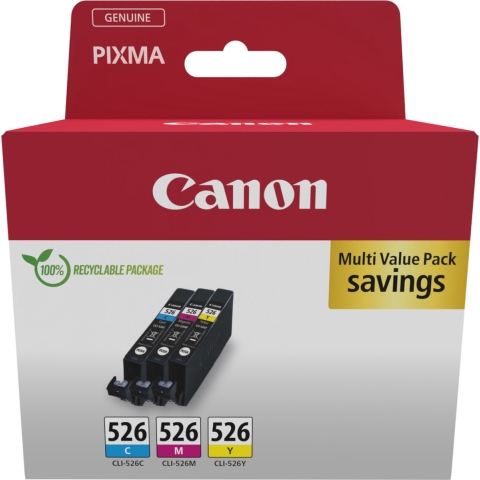 Canon CLI-526 C/M/Y inktcartridge Multipack
