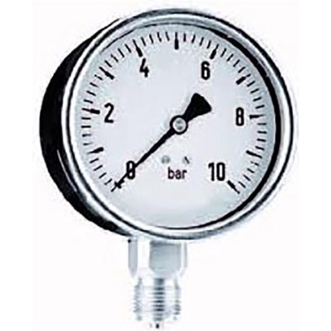 AquaForte Manometer RVS 63mm glycerine aa 0 - 1