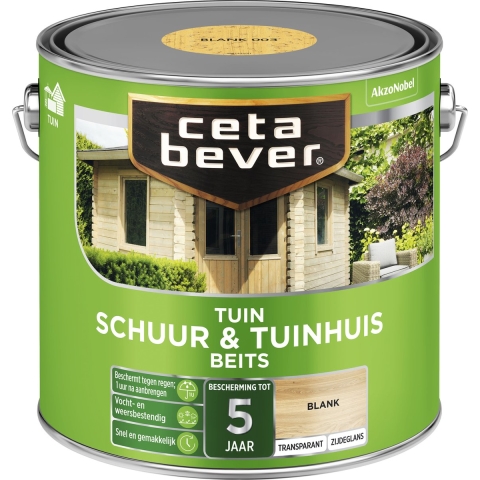 Cetabever Schuur&Tuinhuis Beits Transparant - Blank - 2,5L