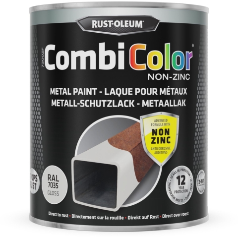 Rust-Oleum Combicolor Hoogglans Zinkvrij - RAL 7035 Lichtgrijs - 0,75L