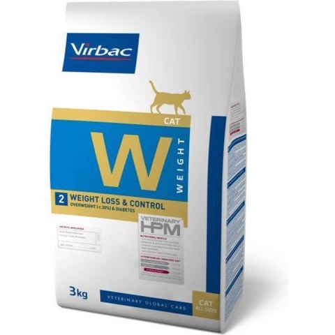 Virbac Veterinary HPM Cat Weight Loss&Control W2 | 3 kg