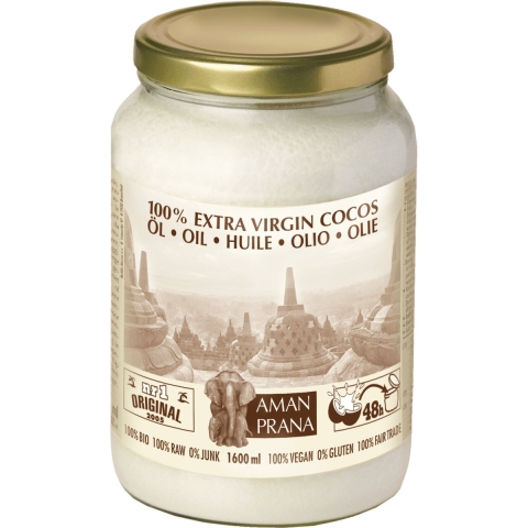 Amanprana Extra Virgin Cocos Olie | 1600 ml