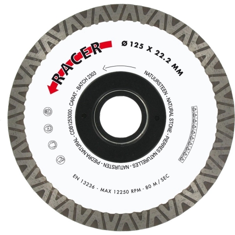 Carat CDBM125300 Racer Diamantzaagblad - 125 X 22,23 Mm - Tegels/Natuursteen