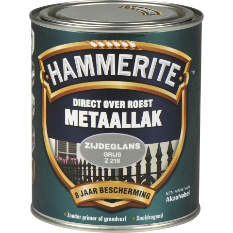 Hammerite Metaallak Zijdeglans Rm - Grijs - 750ml