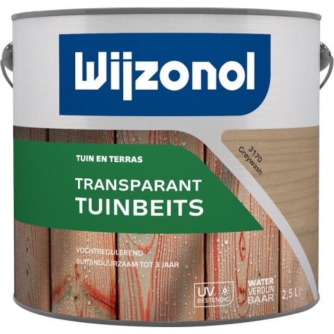 Wijzonol Transparant Tuinbeits - 3170 Grey Wash - 2,5L