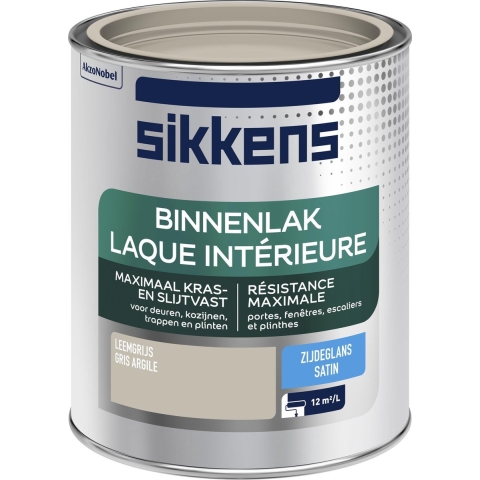 Sikkens Binnenlak Zijdeglans - Leemgrijs - 750ml