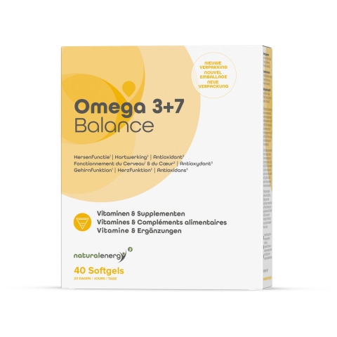Natural Energy Omega 3+7 Balance | 40 capsules