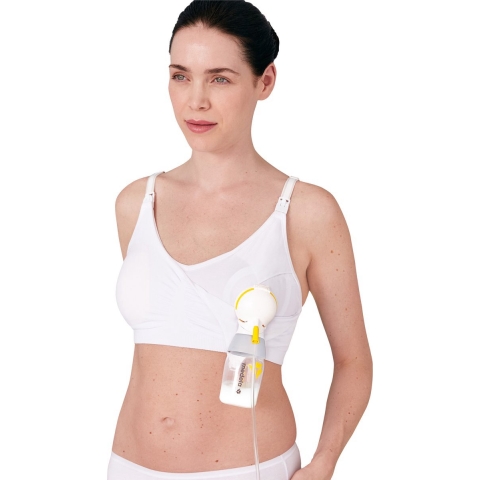 Medela 3-in-1 Borstvoedings- en Afkolfbeha Wit Maat XXL | 1 stuk