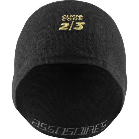 Assos spring/fall fietsmuts zwart unisex I