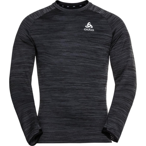 Odlo Run Easy Warm Millennium Element hardloopshirt lange mouw zwart heren L