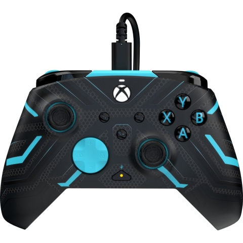 PDP Rematch Bedrade Controller - Titan Steel Glow In The Dark