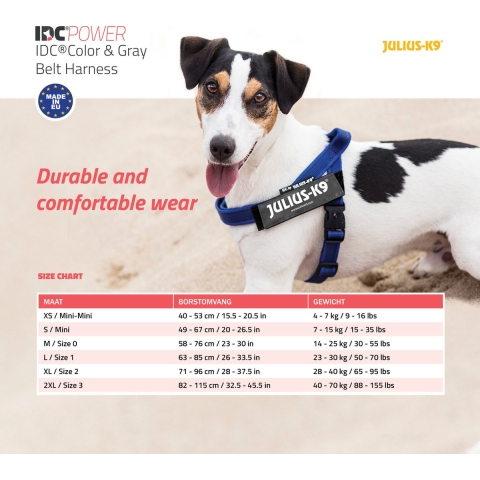 IDC Julius K9 riemtuig roze maat 2