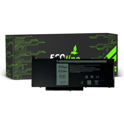 EcoLine - G5M10 Batterij Geschikt voor de Dell Latitude E5450 E5550 / 7.4V 5800mAh