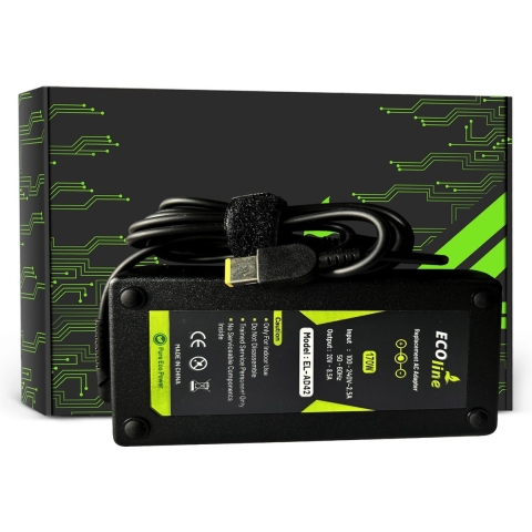 EcoLine - Oplader / AC Adapter - Geschikt voor Lenovo IdeaPad Y400 Y410p Y500 Y510p - 20V 8.5A 170W