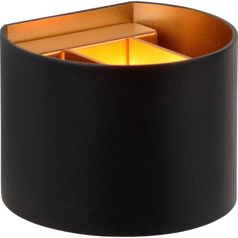 Lucide Xio Wandlamp Rond Zwart