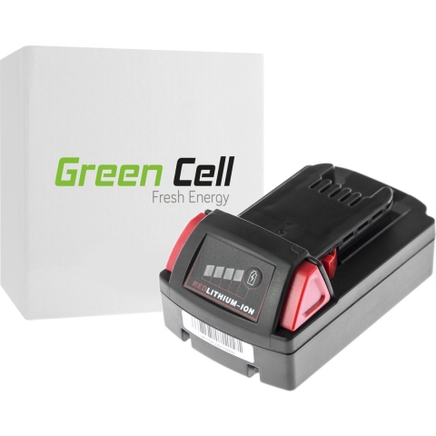 Green cell Gereedschap Batterij 48-11-1830 voor C18 M18 18V 2000mAh