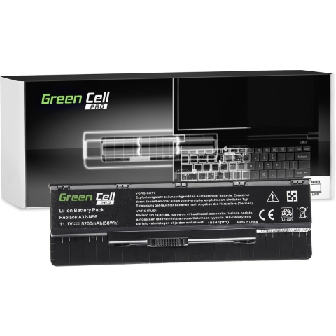PRO Batterij voor Asus A32-N56 N46 N46V N56 N76 / 11,1V 5200mAh
