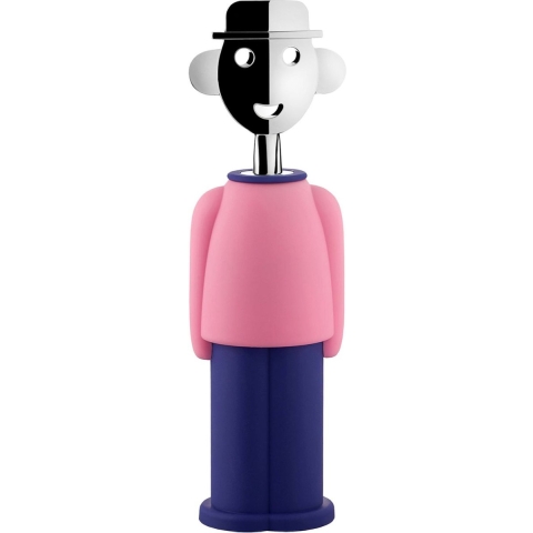 Alessi Alessandro Kurkentrekker Roze/blauw