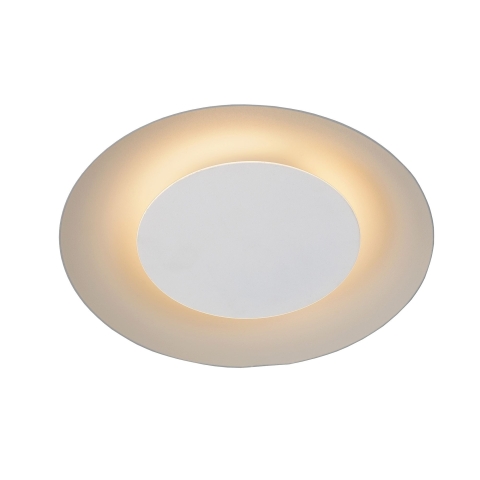 Lucide Foskal - Plafondverlichting - Ø 21,5 X 5,2 Cm - 6W LED Incl. - Wit