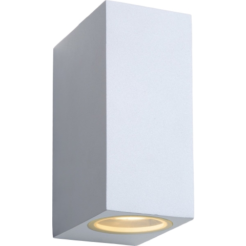 Lucide Zora 2 Wandlamp LED Buiten IP44 Vierkant Wit