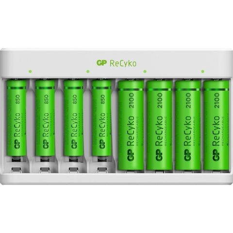 GP Usb-lader E821u 4x850aaa/4x2100aa Batterijoplader