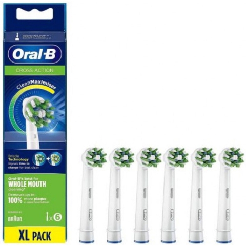 Oral B Oral-b Opzetborstel Crossaction (eb50rx) 6 Stuks
