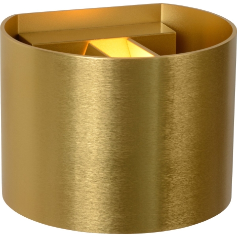 Lucide Xio Wandlamp Rond Mat Goud/messing