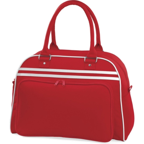 Atlantis BG75 Retro Bowling Bag - Classic-Red/White - 44 x 31 x 25 cm
