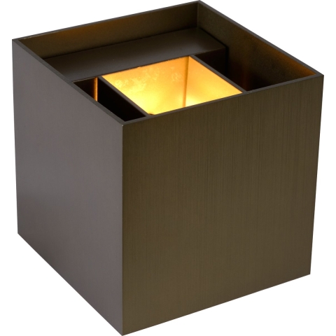 Lucide Xio Wandlamp Vierkant Koffie